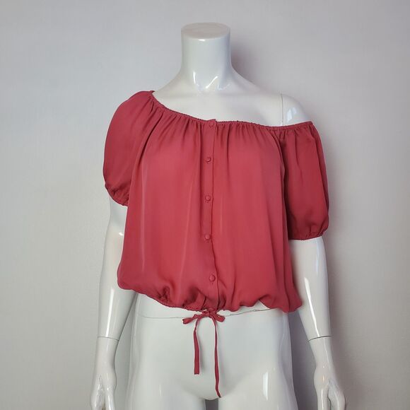 Joie Pink 100% Silk Balletcore Blouse - Picture 1 of 8